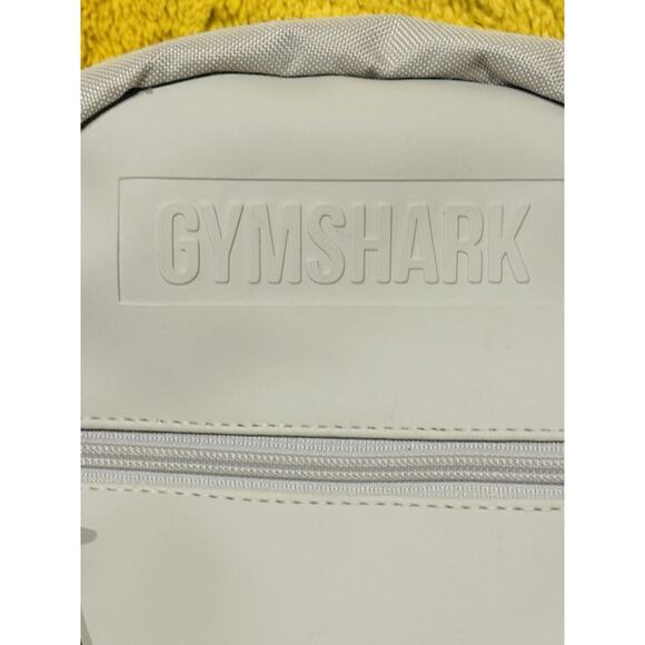 Gymshark Everyday Mini Womens Gray Cream Pocket Adjustable Strap Backpack Bag - Picture 4 of 12